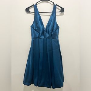 Vintage 90’s Satin Bubble Hem Formal Prom/ Homecoming Dress Womens 2